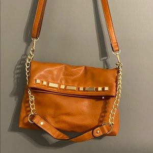 Faux Leather Crossbody Bag